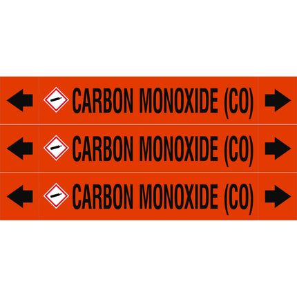 ASME  Pipemarkers  Carbon Monoxide CO