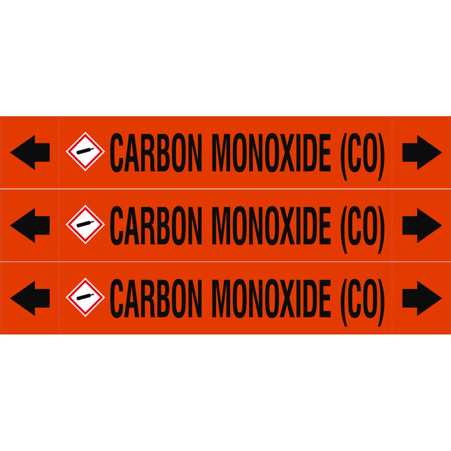 ASME  Pipemarkers  Carbon Monoxide CO