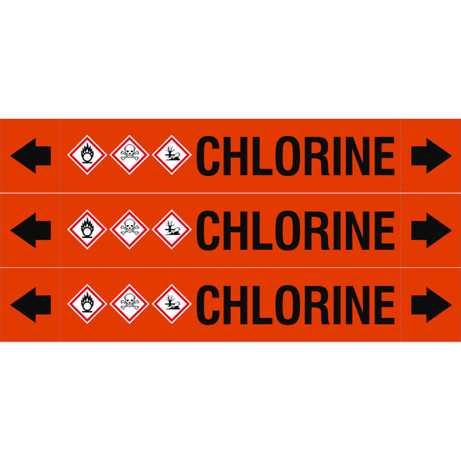 ASME  Pipemarkers  Chlorine
