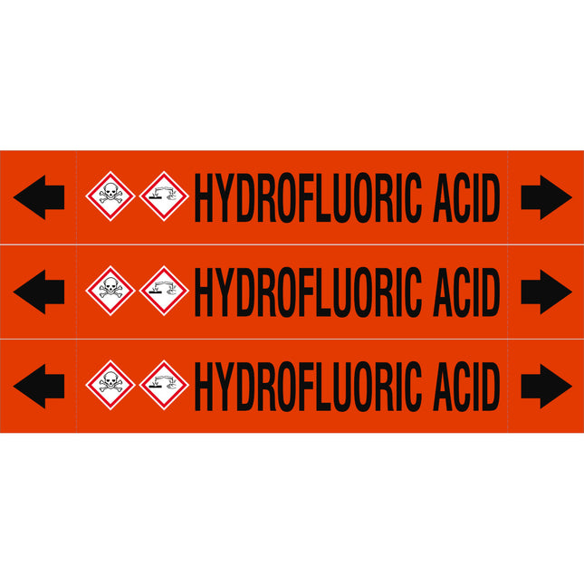 ASME  Pipemarkers  Hydrofluoric Acid