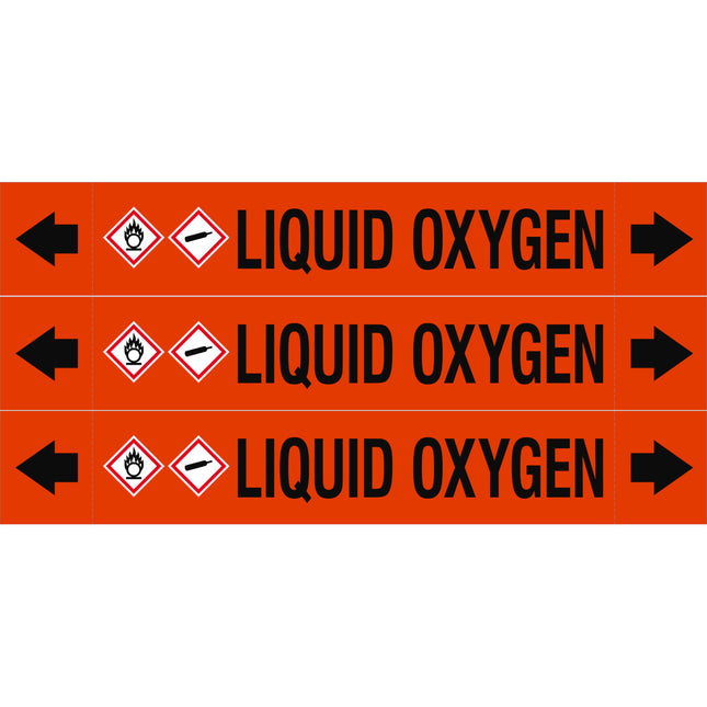 ASME  Pipemarkers  Liquid Oxygen