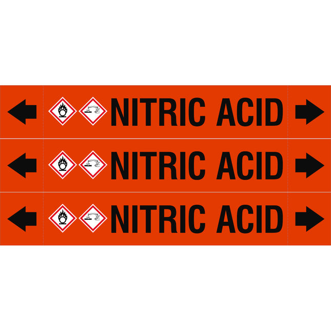 ASME  Pipemarkers  Nitric Acid