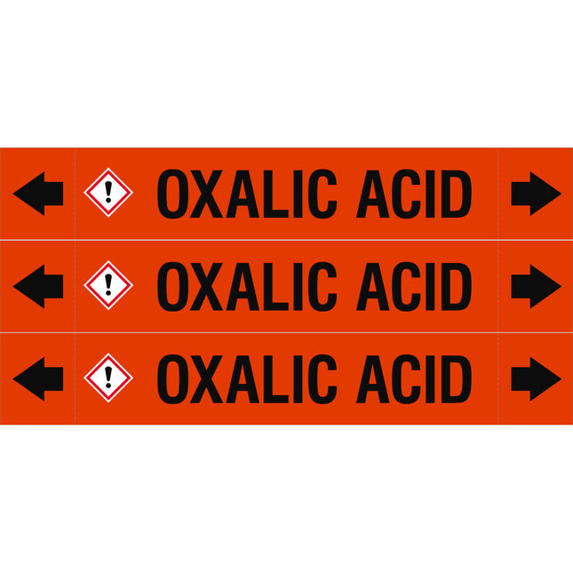 ASME  Pipemarkers  Oxalic Acid