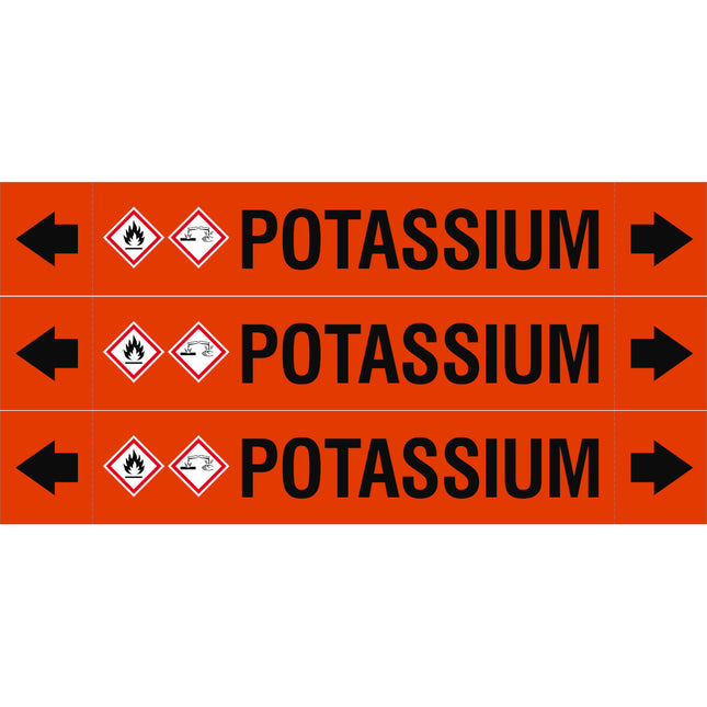 ASME  Pipemarkers  Potassium