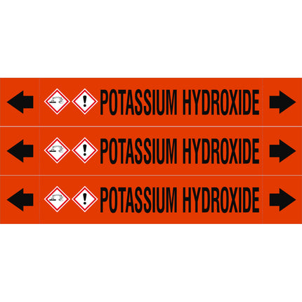 ASME  Pipemarkers  Potassium Hydroxide