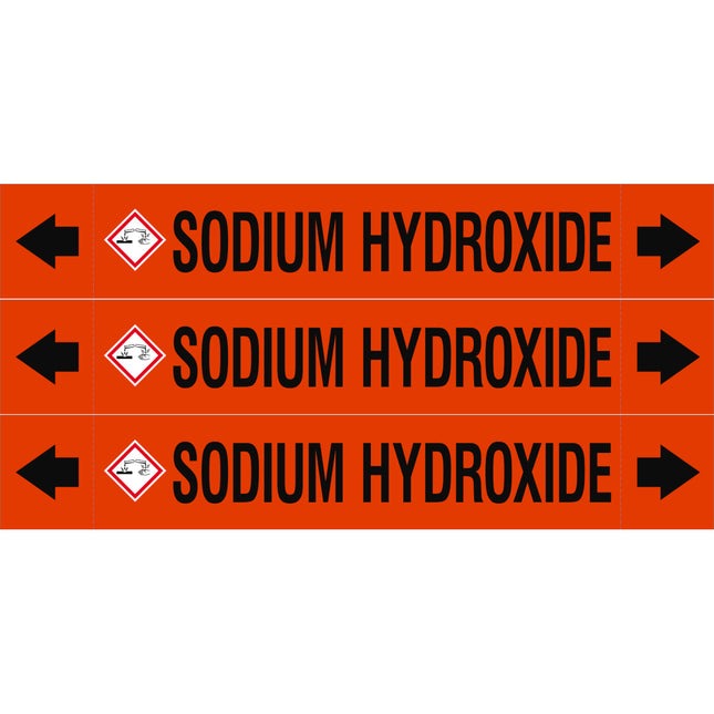 ASME  Pipemarkers  Sodium Hydroxide
