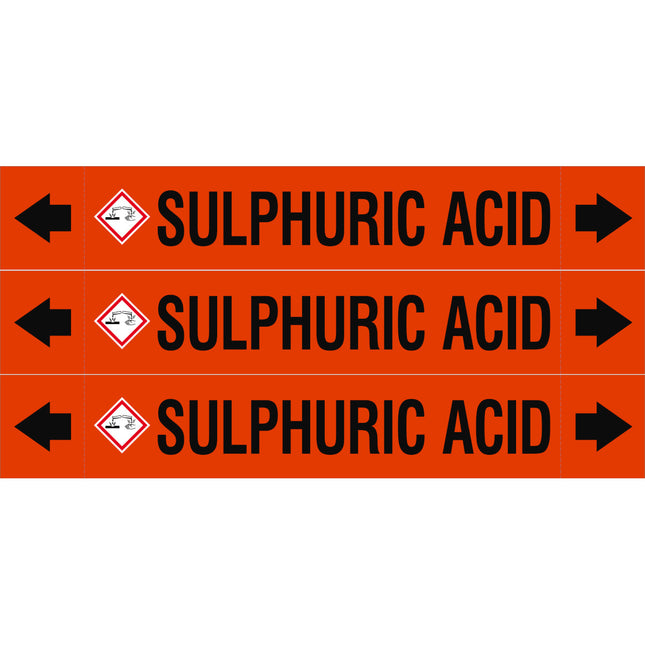 ASME  Pipemarkers  Sulphuric Acid