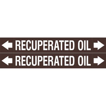 ASME  Pipemarkers  Recuperated Oil