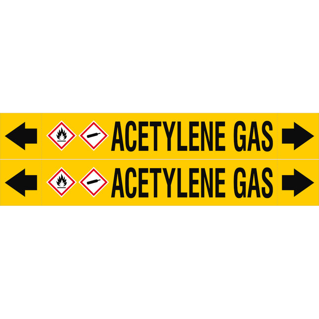 ASME  Pipemarkers  Acetylene Gas