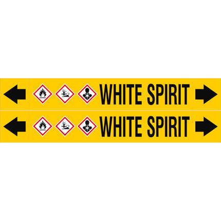 ASME  Pipemarkers  White Spirit