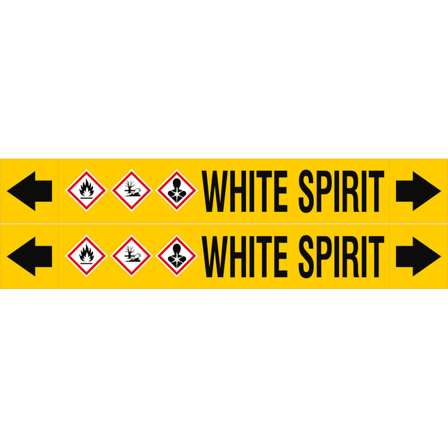 ASME  Pipemarkers  White Spirit
