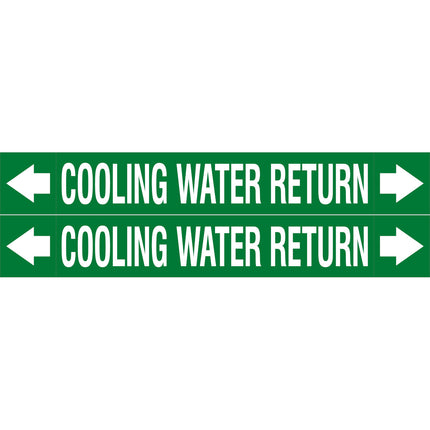 ASME  Pipemarkers  Cooling Water Return
