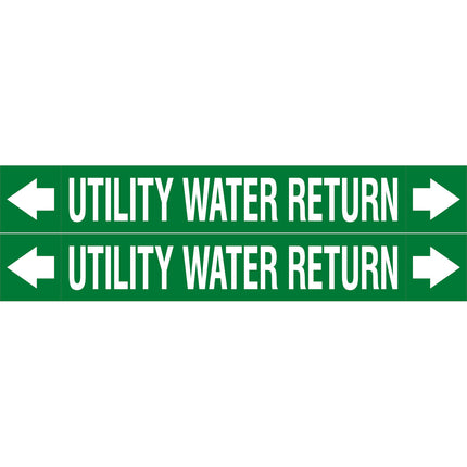 ASME  Pipemarkers  Utility Water Return