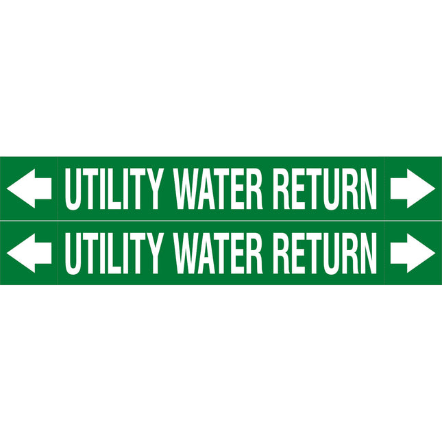 ASME  Pipemarkers  Utility Water Return