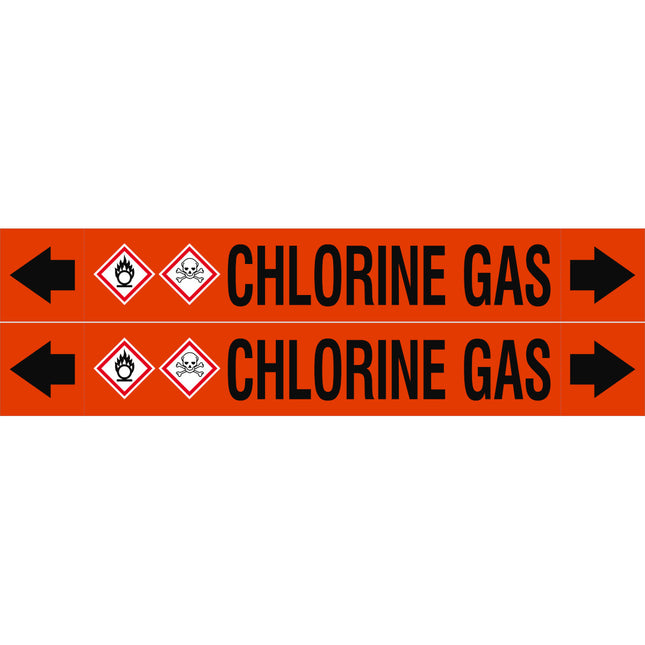 ASME  Pipemarkers  Chlorine Gas
