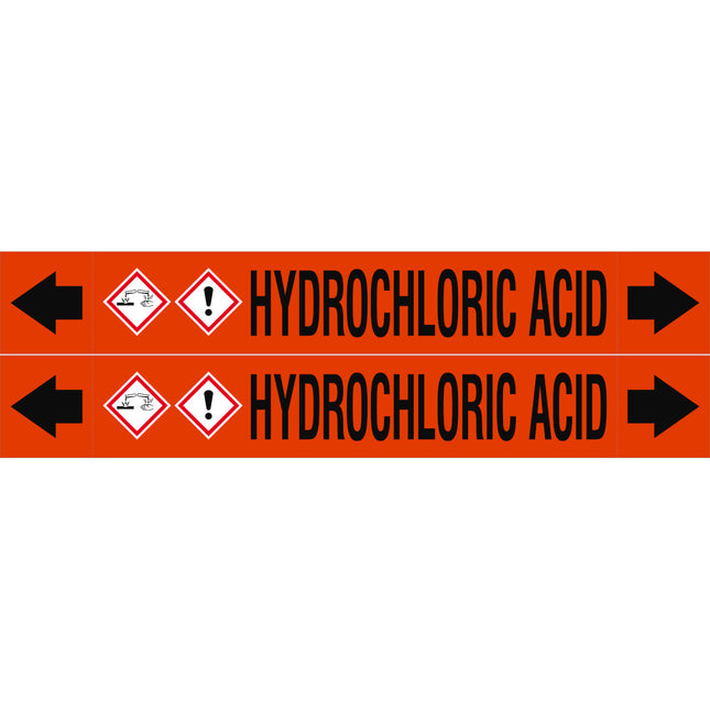 ASME  Pipemarkers  Hydrochloric Acid