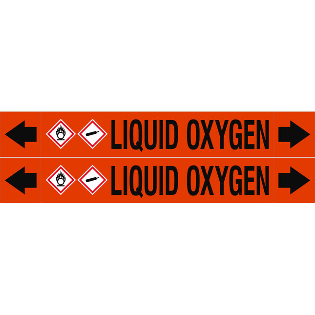 ASME  Pipemarkers  Liquid Oxygen