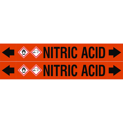 ASME  Pipemarkers  Nitric Acid