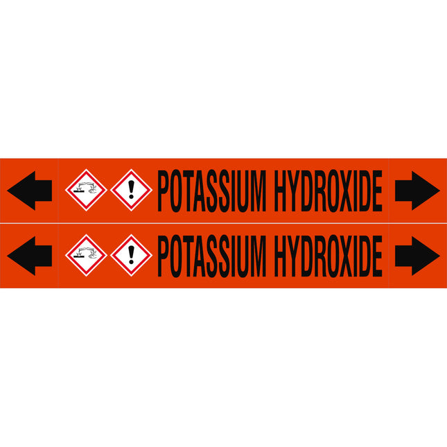 ASME  Pipemarkers  Potassium Hydroxide