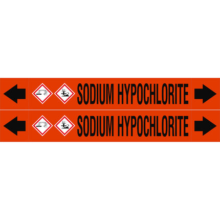 ASME  Pipemarkers  Sodium Hypochlorite