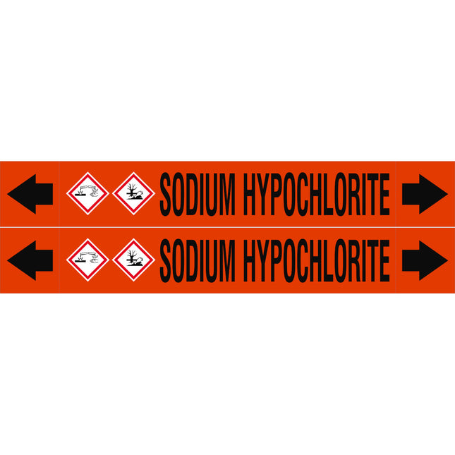 ASME  Pipemarkers  Sodium Hypochlorite