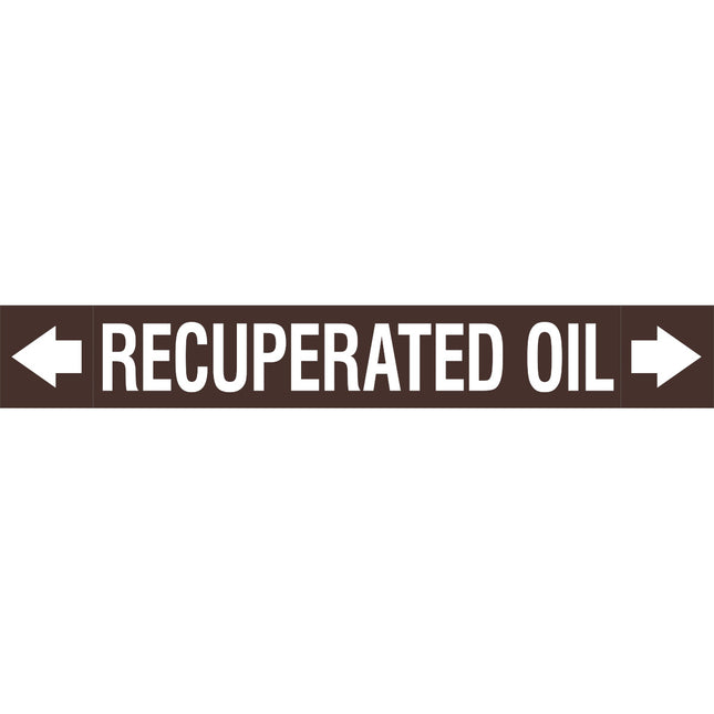 ASME  Pipemarkers  Recuperated Oil
