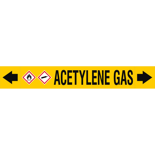 ASME  Pipemarkers  Acetylene Gas