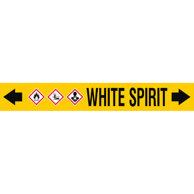 ASME  Pipemarkers  White Spirit
