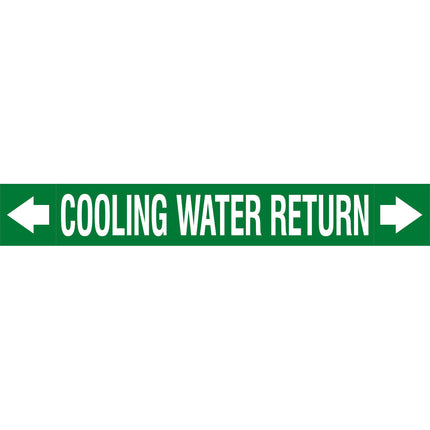 ASME  Pipemarkers  Cooling Water Return