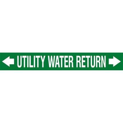 ASME  Pipemarkers  Utility Water Return