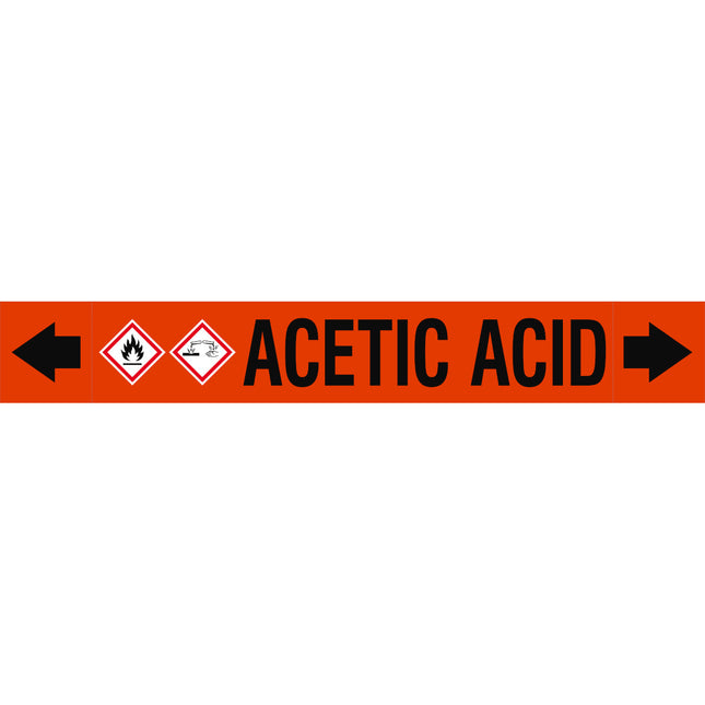 ASME  Pipemarkers  Acetic Acid