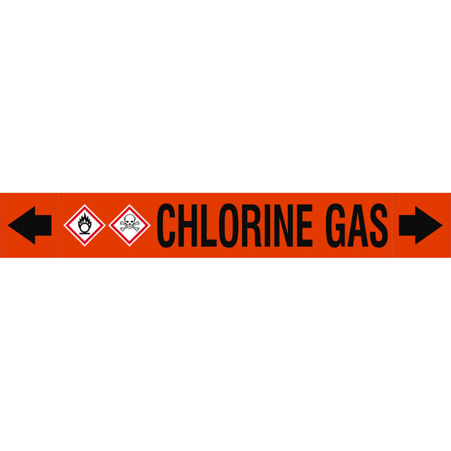ASME  Pipemarkers  Chlorine Gas
