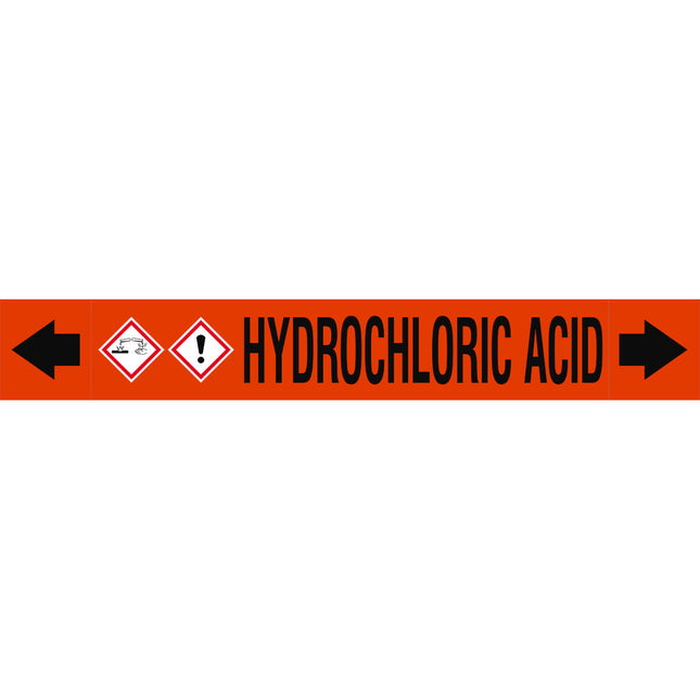 ASME  Pipemarkers  Hydrochloric Acid