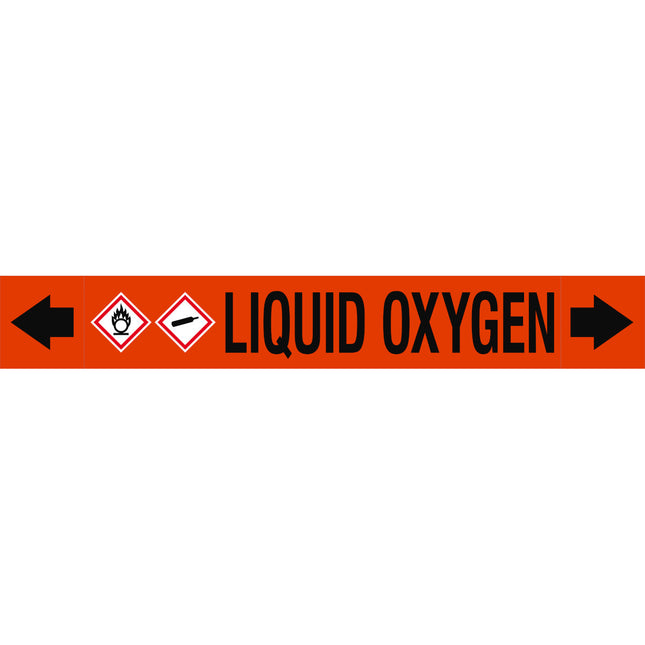 ASME  Pipemarkers  Liquid Oxygen