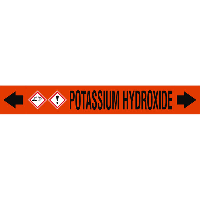 ASME  Pipemarkers  Potassium Hydroxide
