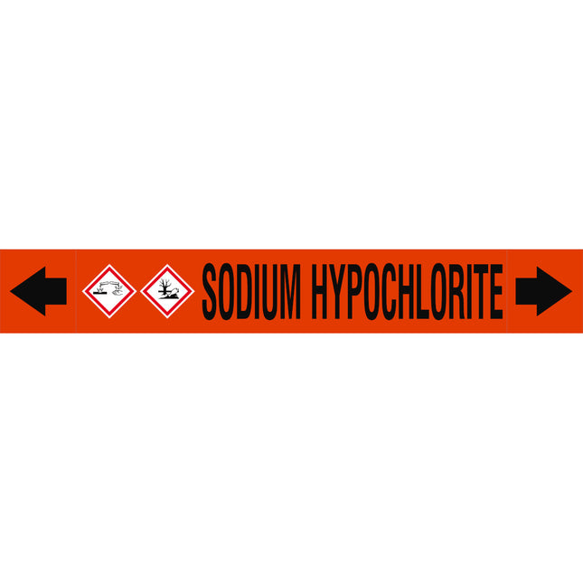ASME  Pipemarkers  Sodium Hypochlorite