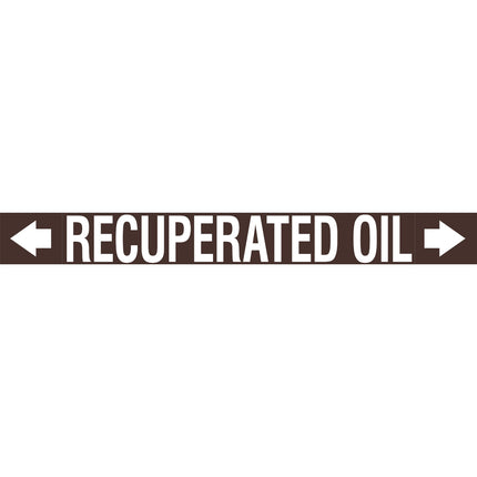 ASME  Pipemarkers  Recuperated Oil
