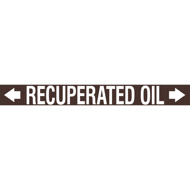 ASME  Pipemarkers  Recuperated Oil