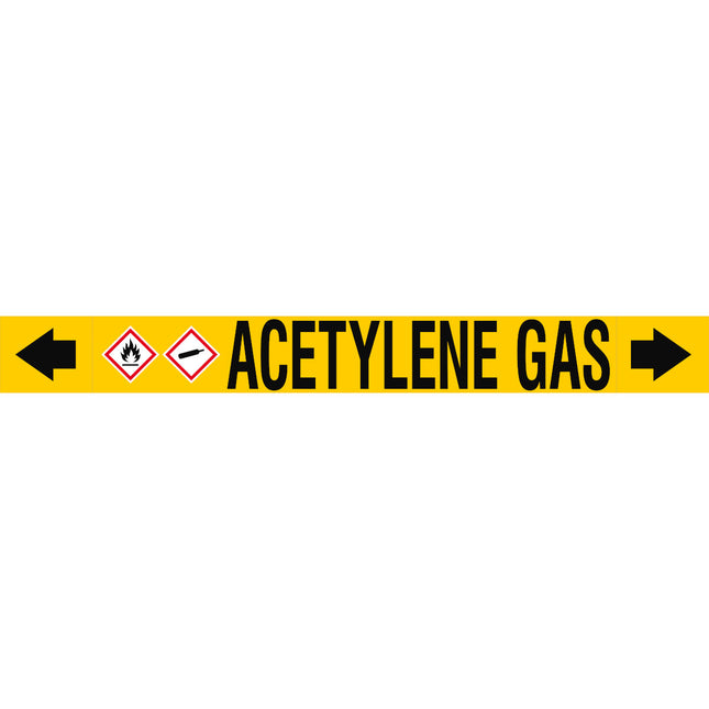 ASME  Pipemarkers  Acetylene Gas