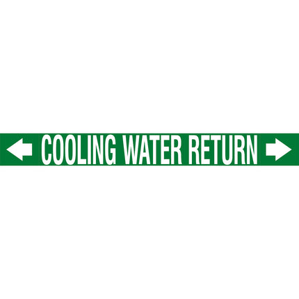 ASME  Pipemarkers  Cooling Water Return