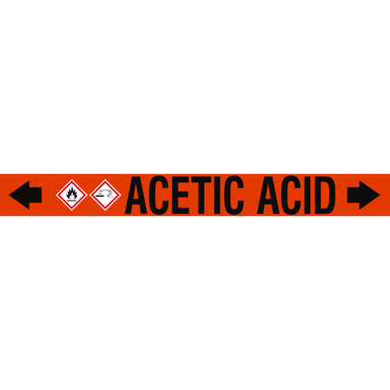 ASME  Pipemarkers  Acetic Acid