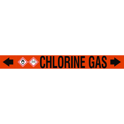 ASME  Pipemarkers  Chlorine Gas