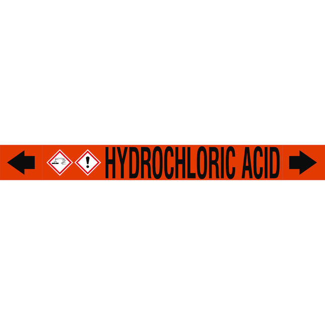 ASME  Pipemarkers  Hydrochloric Acid
