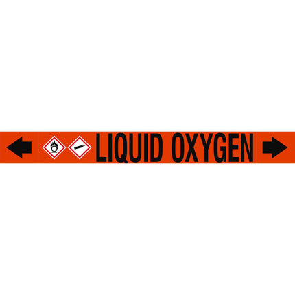 ASME  Pipemarkers  Liquid Oxygen