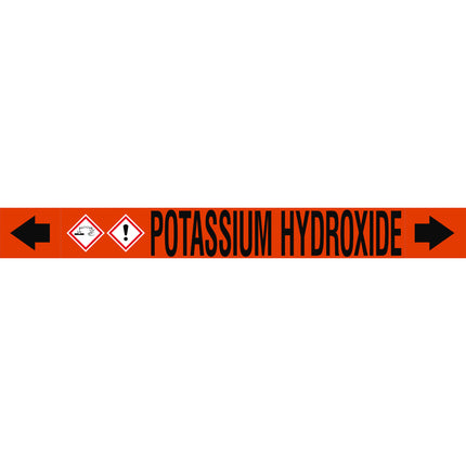 ASME  Pipemarkers  Potassium Hydroxide