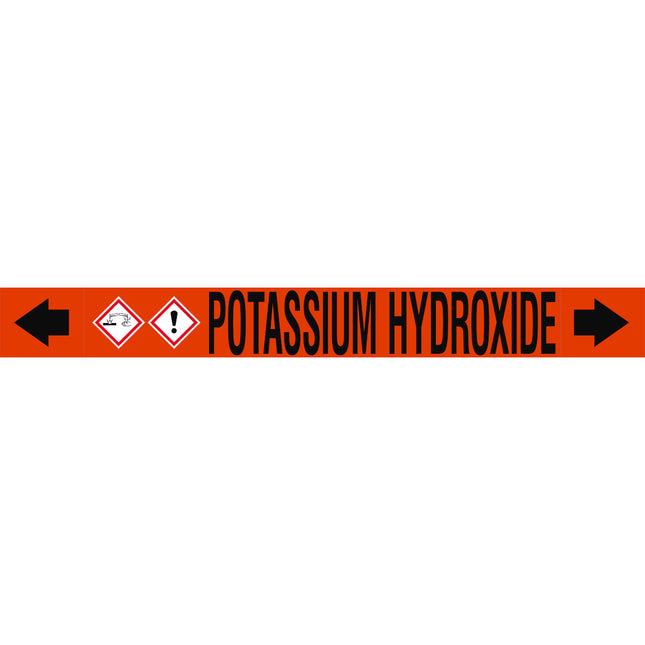 ASME  Pipemarkers  Potassium Hydroxide
