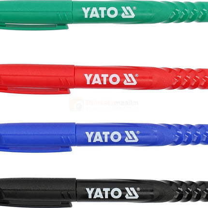 Yato Technical Markers Set 4 Piece Black Green Red Blue