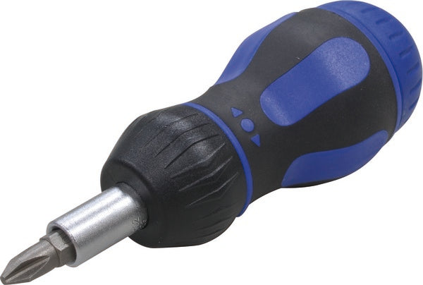 ‎1/4 Stubby Ratchet Screwdriver with 7 Bits | 4193