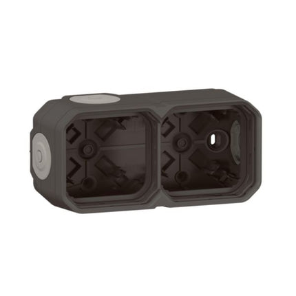 069602LLegrandصندوق سطحي ثنائي الحجرات Legrand Plexo IP55 أنثراسايت