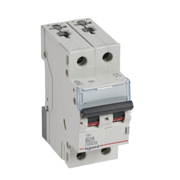 403389Legrandقاطع دائرة Legrand TX3 ثنائي القطب 25A منحنى B